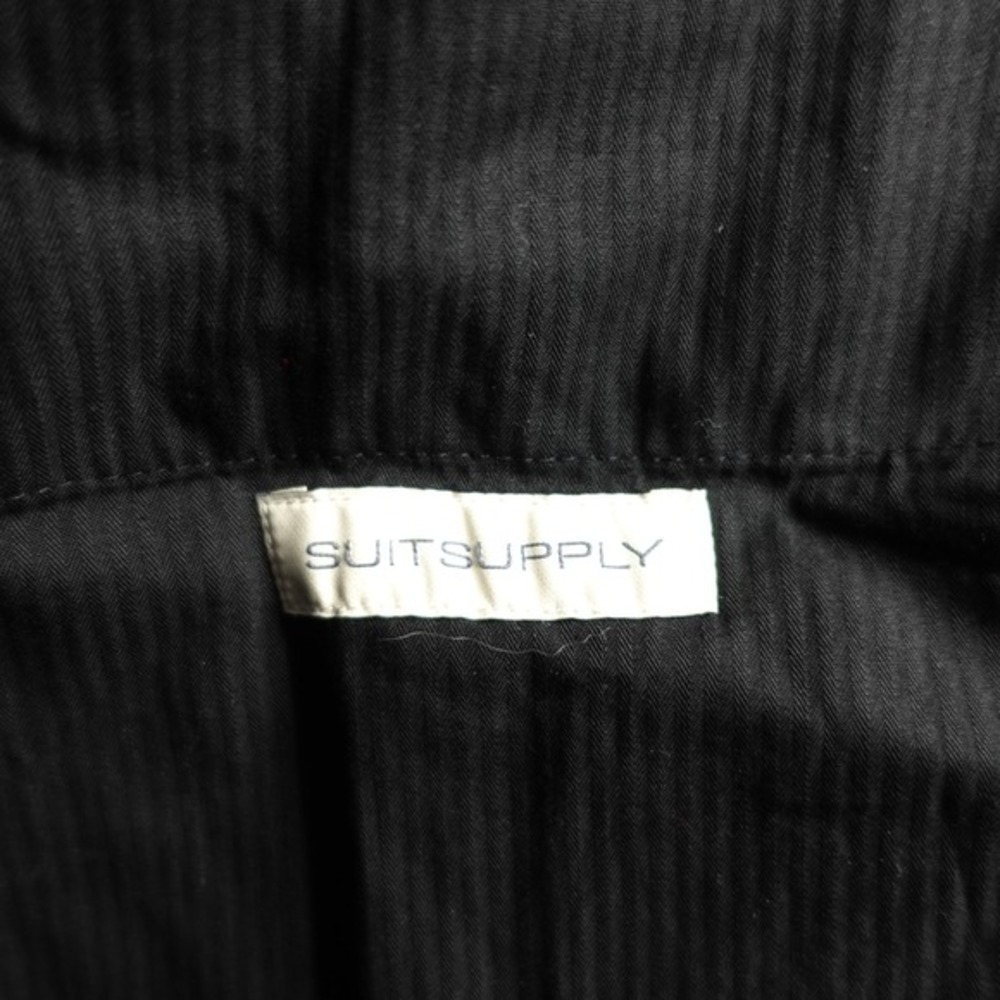 SuitSupply Reda 1865 Tuxedo Trouser Pants Mens 42x27 Black Wool Straight Leg - Picture 4 of 10